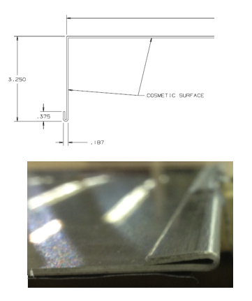 Formed Light Troughs – 316L Stainless Steel vinyl coated 1 side